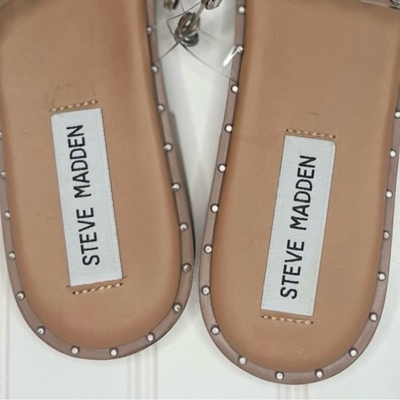 New Steve Madden Sandals Lyna Clear Rhinestone Gem - Picture 6 of 6